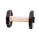 Dog Training Dumbbell made of Wood with Removable Weight Plates - 1.4 lbs (650 g)