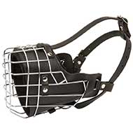 Fully Padded Leather Dog Cage Muzzle with Perfect Ventilation